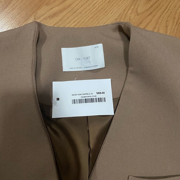 Oak + Fort Cropped Blazer - Size XS - Picture 2 of 2